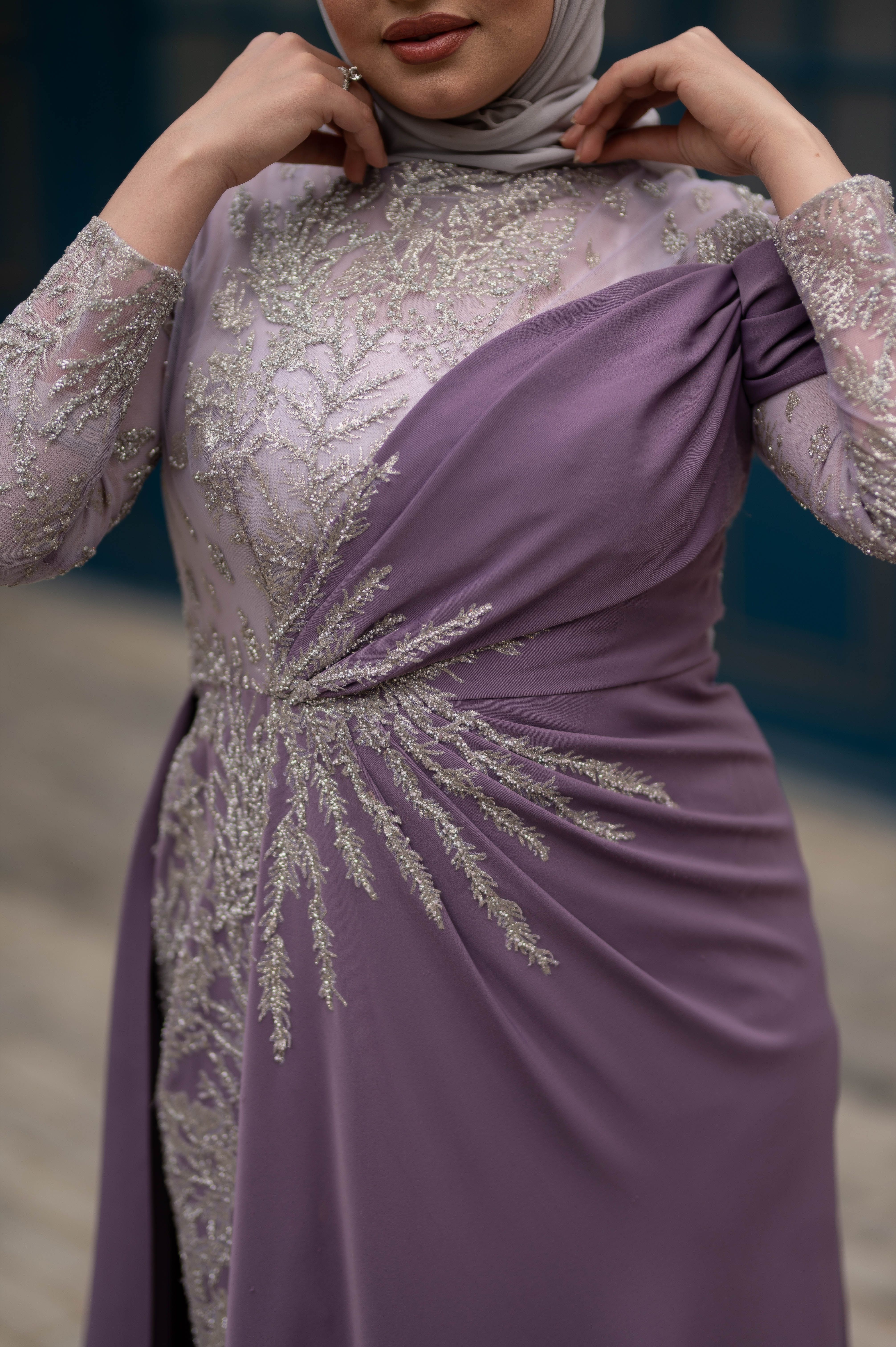 Custom Eid outfits in soft fabric tones — Lavender Fashions, Doha